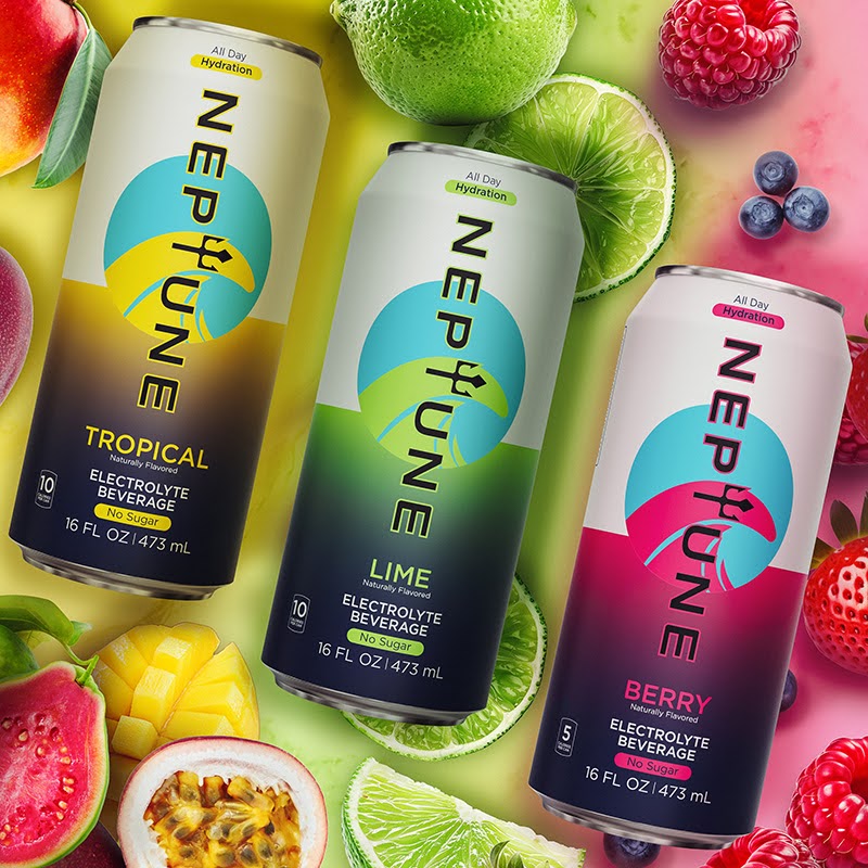 Neptune Introduces a New Wave of Hydration: Naturally Flavored Electrolyte Water in a Recyclable Can