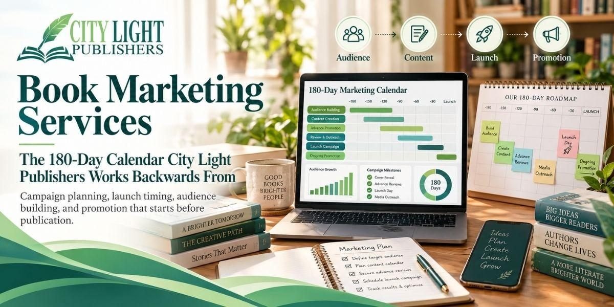 Book Marketing Services and The 180-Day Calendar City Light Publishers Works Backward From